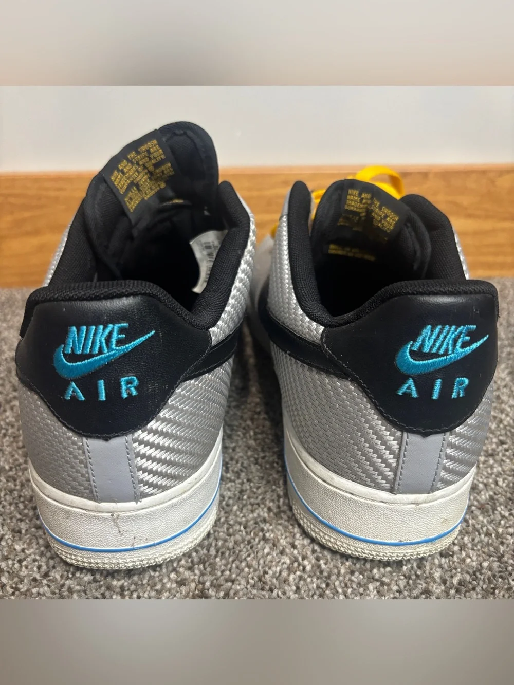 Nike Air Force 1 Low WBF World Basketball Festival Sz 10.5 Grey Black 488298-014